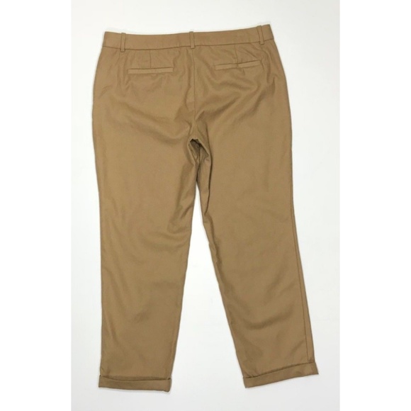 **SOLD** J. Crew Brown 100% Wool Cafe Capri Pants - Picture 2 of 6